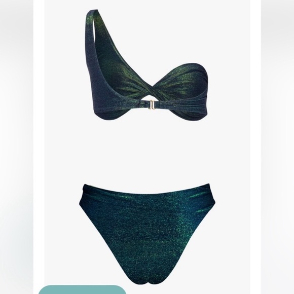 New! Baobab Ola bikini bottoms in boreal sparkle shimmer 24319 - Picture 2 of 10